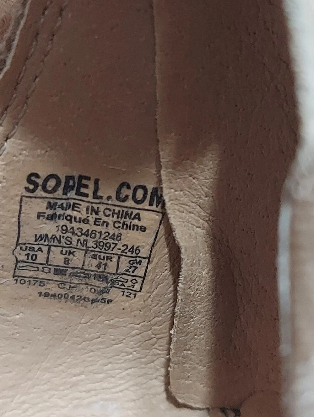 Sorel Beige Tan Cameron Platform Sandals